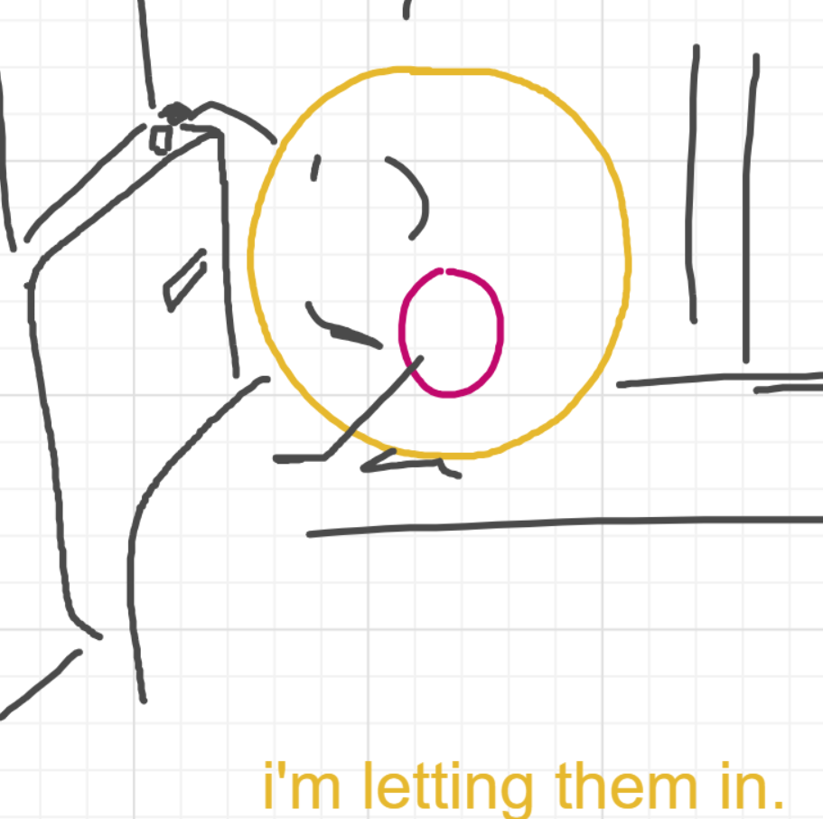 A panel from I've Been Everywhere, Man, episode nine of the Board Boards object show by Furretwalk/WalkingFurret.